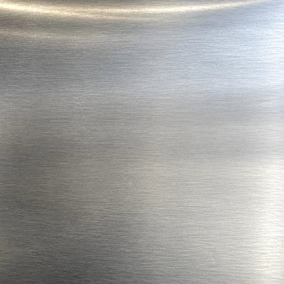 Brushed stainless steel surface